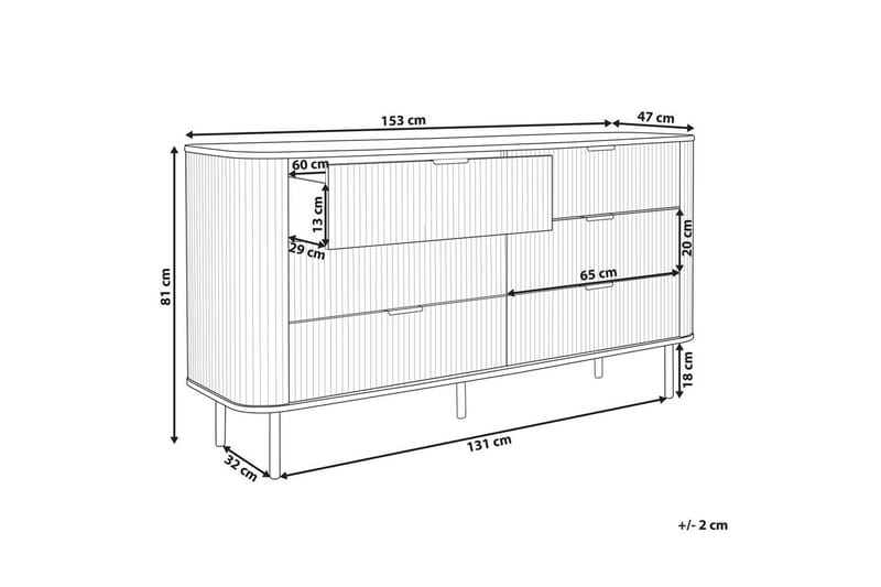 Kommode Bradley - Opbevaring - Opbevaringsmøbler - Kommode