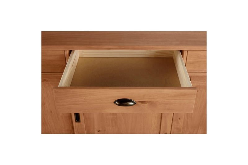 Konsolbord Loft24 Skænk Harry 170x40x85 cm, bejdset/voks Brun,Natur - Møbler - Borde - Aflastningsbord - Entrébord