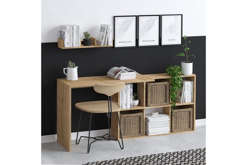 Blake Skrivebord 145x45 cm Brun - Hanah Home - Møbler - Borde - Kontorbord - Skrivebord
