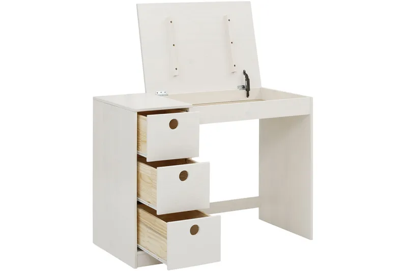 Masoomya Skrivebord 100 cm - Hvid - Møbler - Borde - Kontorbord - Skrivebord