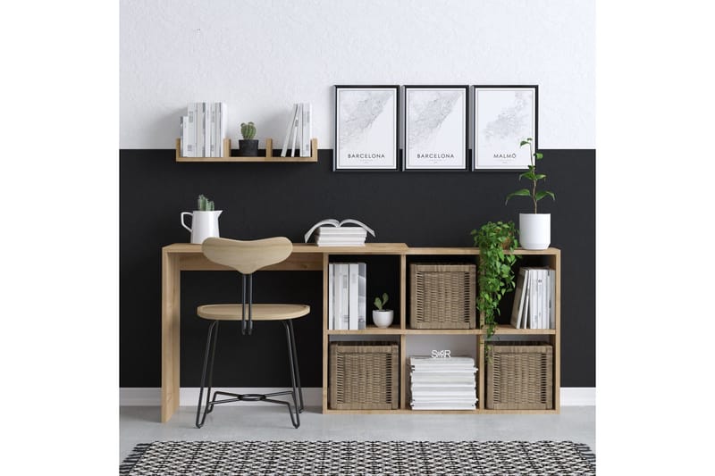 Blake Skrivebord 145x45 cm Brun - Hanah Home - Møbler - Borde - Kontorbord - Skrivebord