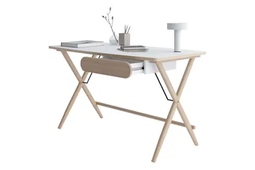 Aditiya Skrivebord 67x135 cm - Hvid - Møbler - Borde - Kontorbord - Skrivebord