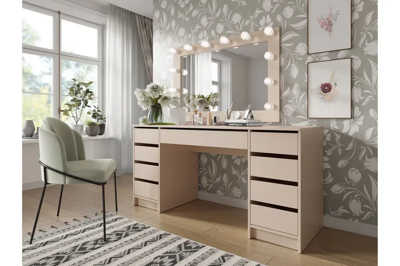 Adrash Skrivebord 55x154 cm - Beige - Møbler - Borde - Kontorbord - Skrivebord