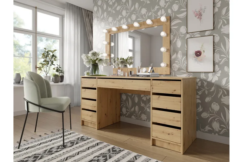 Adrash Skrivebord 55x154 cm - Brun - Møbler - Borde - Kontorbord - Skrivebord