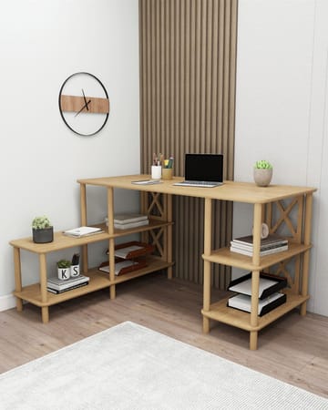 Akiliano Skrivebord 145 cm - Eg - Møbler - Borde - Kontorbord - Skrivebord