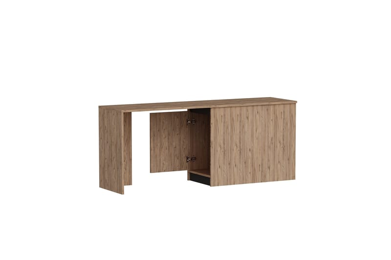 Akser Skrivebord 47x180 cm, Brun/Antracit