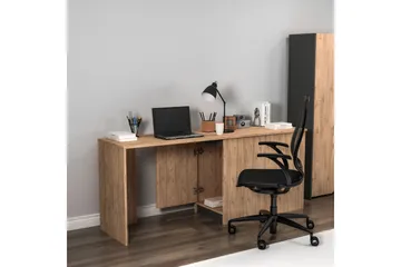 Akser Skrivebord 47x180 cm - Brun/Antracit - Møbler - Borde - Kontorbord - Skrivebord