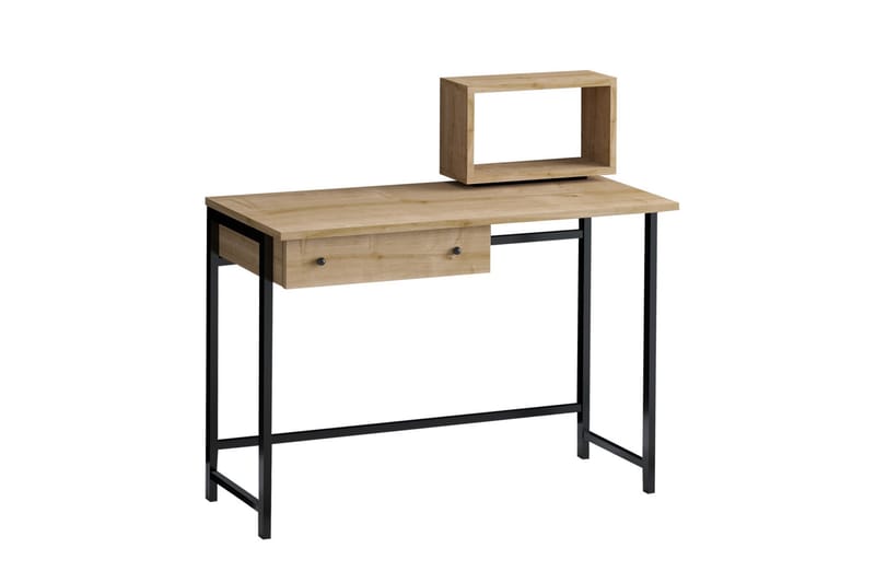 Aldarte Skrivebord 45x100 cm - Eg/Sort - Møbler - Borde - Kontorbord - Skrivebord