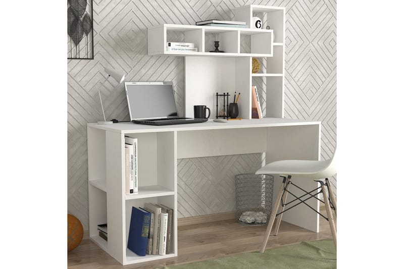 Alera Skrivebord 60x140 cm - Guld/Hvid - Møbler - Borde - Kontorbord - Skrivebord