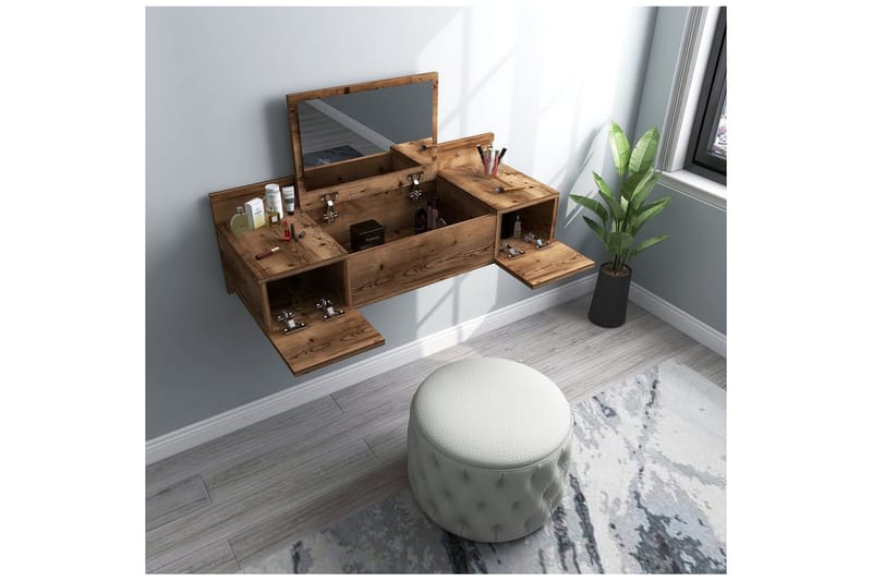 Andifli Toiletbord 100 cm - Brun - Møbler - Borde - Kontorbord - Skrivebord