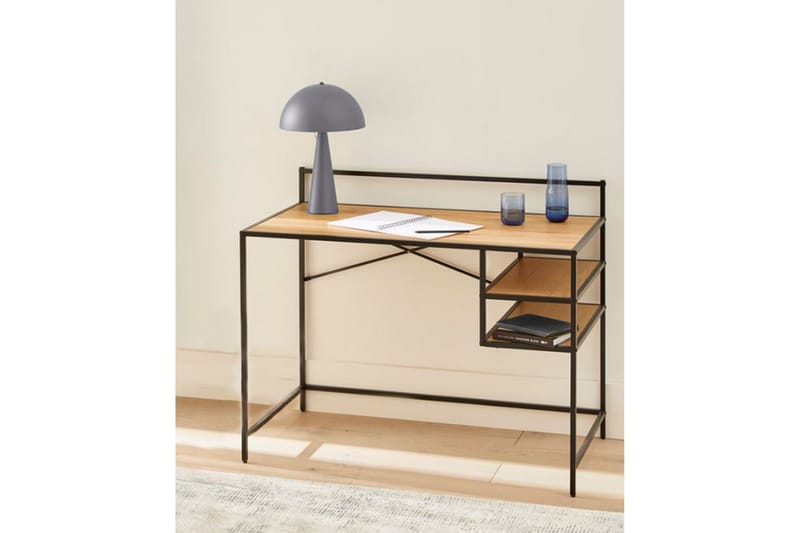 Avalyn Skrivebord 56,8x110 cm - Sort/Beige - Møbler - Borde - Kontorbord - Skrivebord
