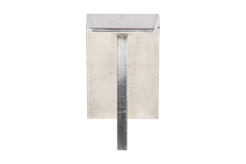 Aviator-skrivebord 112 x 50 x 76 cm metal sølvfarvet - Sølv - Skrivebord