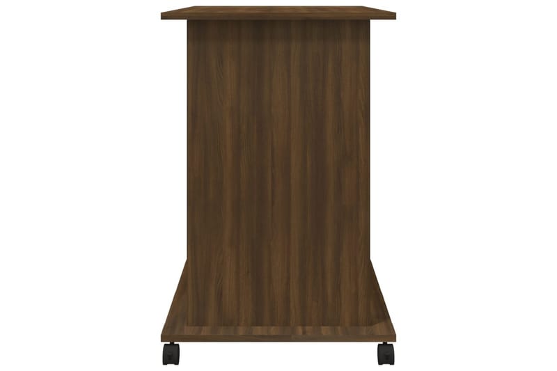 beBasic computerbord 80x50x75 cm konstrueret træ brun egetræsfarve - Brun - Møbler - Borde - Kontorbord - Skrivebord