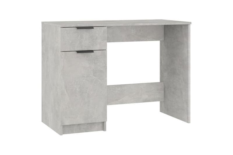 beBasic skrivebord 100x50x75 cm konstrueret træ betongrå - GrÃ¥ - Møbler - Borde - Kontorbord - Skrivebord