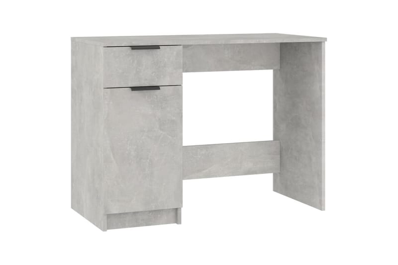 beBasic skrivebord 100x50x75 cm konstrueret træ betongrå - GrÃ¥ - Skrivebord