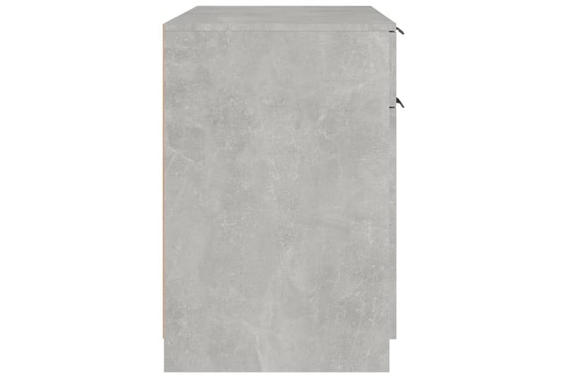 beBasic skrivebord 100x50x75 cm konstrueret træ betongrå - GrÃ¥ - Møbler - Borde - Kontorbord - Skrivebord