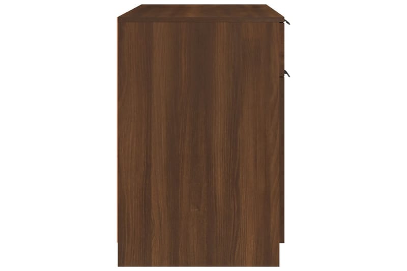 beBasic skrivebord 100x50x75 cm konstrueret træ brun egetræsfarve - Brun - Møbler - Borde - Kontorbord - Skrivebord