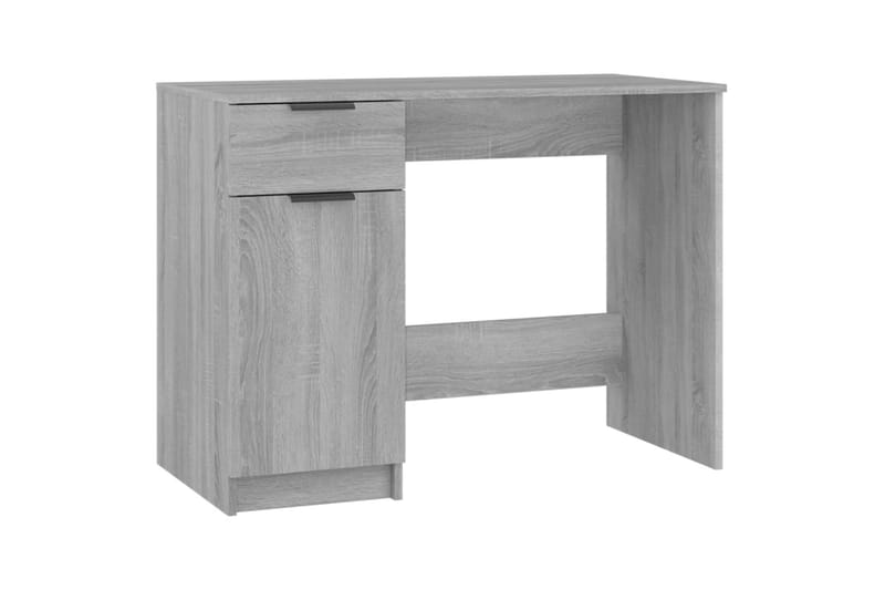 beBasic skrivebord 100x50x75 cm konstrueret træ grå sonoma-eg - GrÃ¥ - Skrivebord