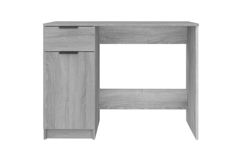 beBasic skrivebord 100x50x75 cm konstrueret træ grå sonoma-eg - GrÃ¥ - Skrivebord