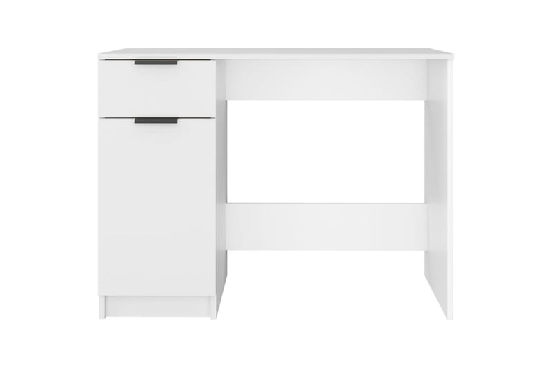 beBasic skrivebord 100x50x75 cm konstrueret træ hvid - Hvid - Møbler - Borde - Kontorbord - Skrivebord