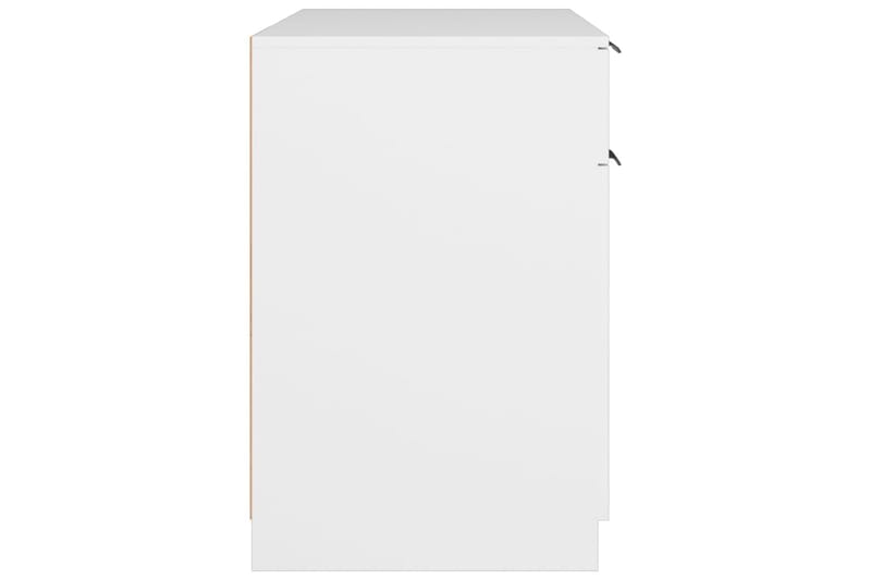 beBasic skrivebord 100x50x75 cm konstrueret træ hvid - Hvid - Møbler - Borde - Kontorbord - Skrivebord