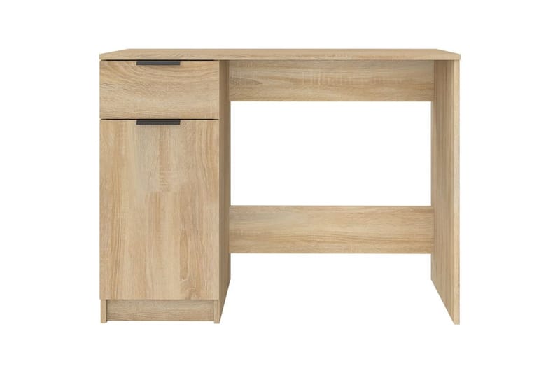 beBasic skrivebord 100x50x75 cm konstrueret træ sonoma-eg - Brun - Møbler - Borde - Kontorbord - Skrivebord