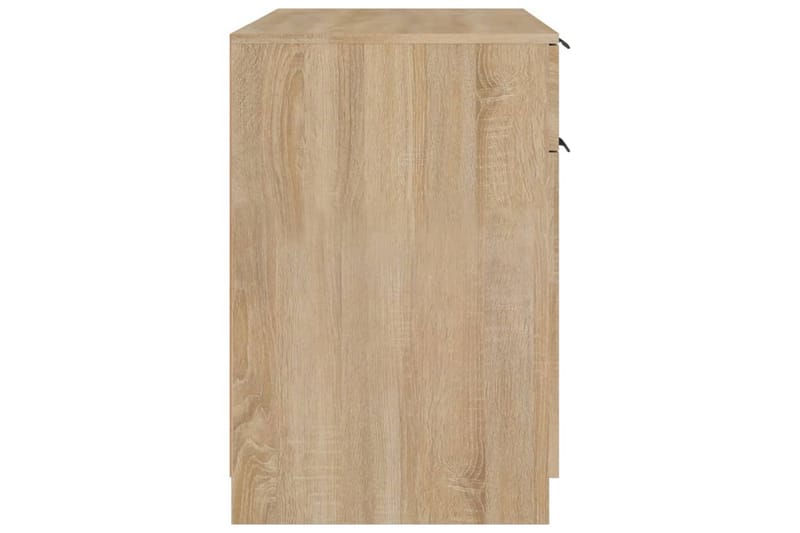 beBasic skrivebord 100x50x75 cm konstrueret træ sonoma-eg - Brun - Møbler - Borde - Kontorbord - Skrivebord