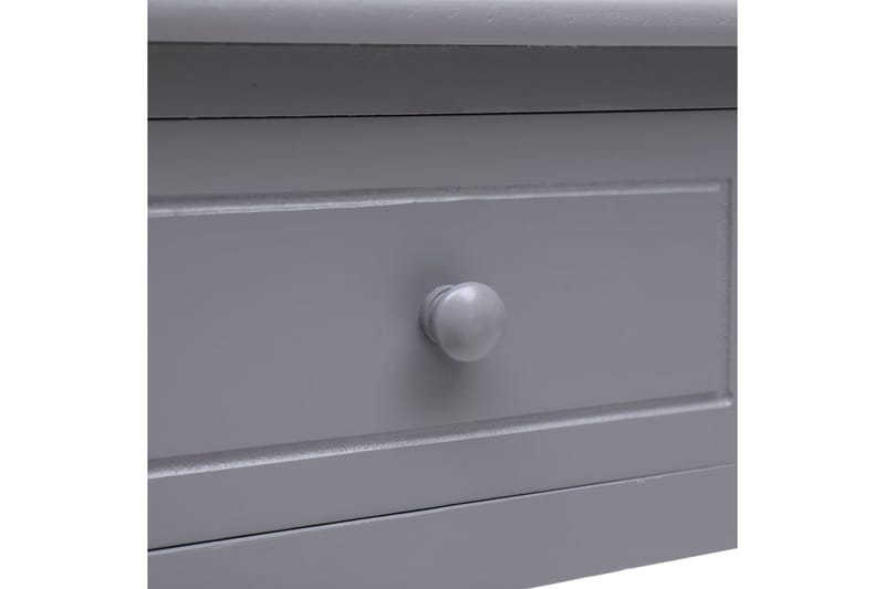 beBasic skrivebord 108x45x76 cm massivt kejsertræ grå - GrÃ¥ - Møbler - Borde - Kontorbord - Skrivebord