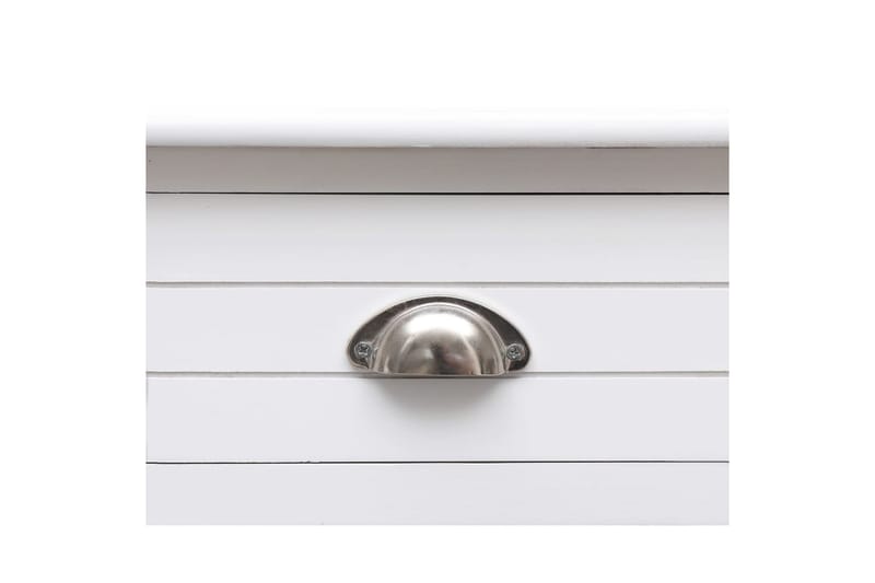 beBasic skrivebord 108x45x76 cm massivt kejsertræ hvid - Hvid - Møbler - Borde - Kontorbord - Skrivebord
