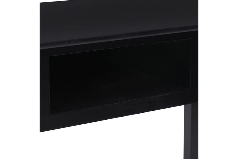 beBasic skrivebord 108x45x76 cm massivt kejsertræ sort - Sort - Møbler - Borde - Kontorbord - Skrivebord