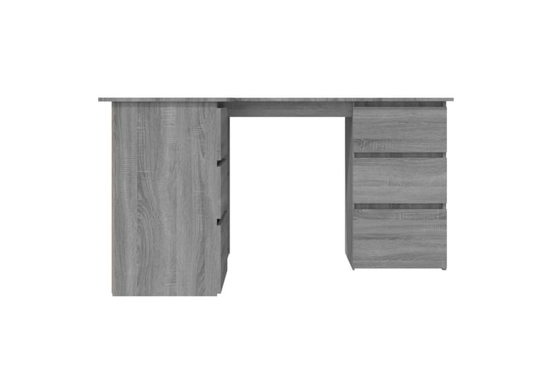 beBasic skrivebord 145x100x76 cm konstrueret træ grå sonoma-eg - GrÃ¥ - Møbler - Borde - Kontorbord - Skrivebord