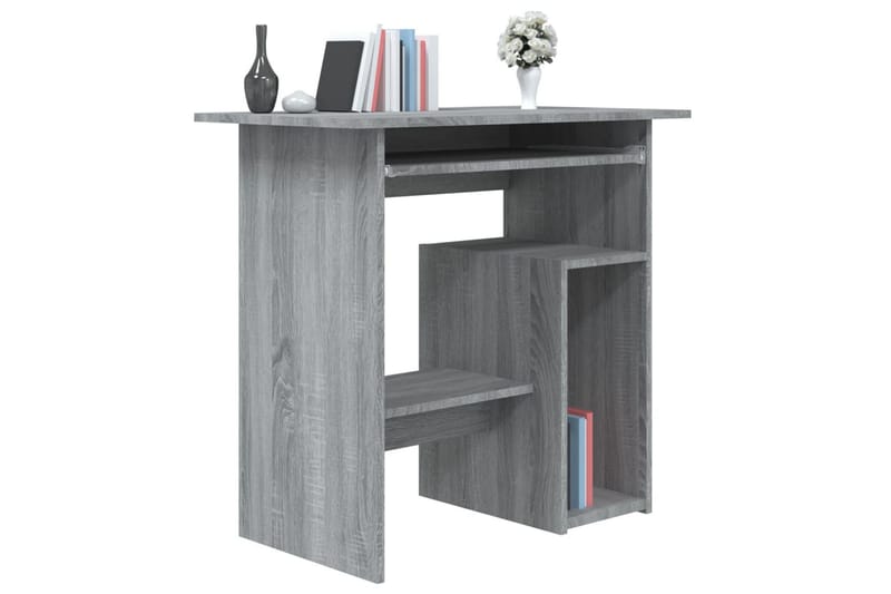 beBasic skrivebord 80x45x74 cm konstrueret træ grå sonoma-eg - GrÃ¥ - Møbler - Borde - Kontorbord - Skrivebord