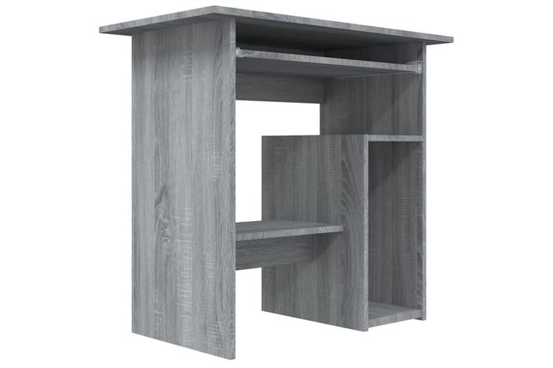 beBasic skrivebord 80x45x74 cm konstrueret træ grå sonoma-eg - GrÃ¥ - Skrivebord