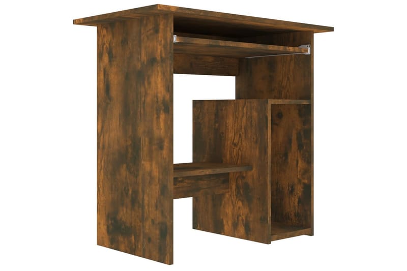 beBasic skrivebord 80x45x74 cm konstrueret træ røget egetræsfinish - Brun - Møbler - Borde - Kontorbord - Skrivebord