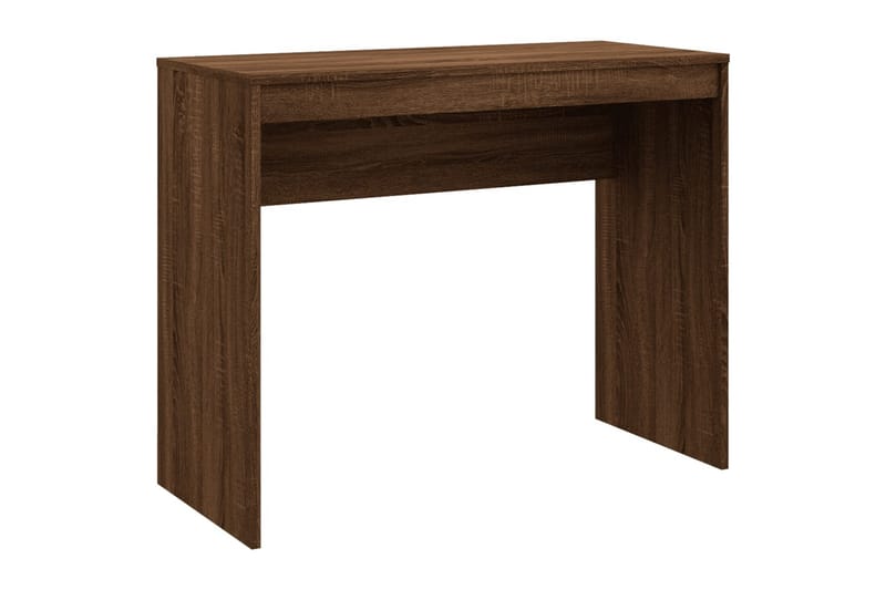 beBasic skrivebord 90x40x72 cm konstrueret træ brun egetræsfarve - Brun - Skrivebord