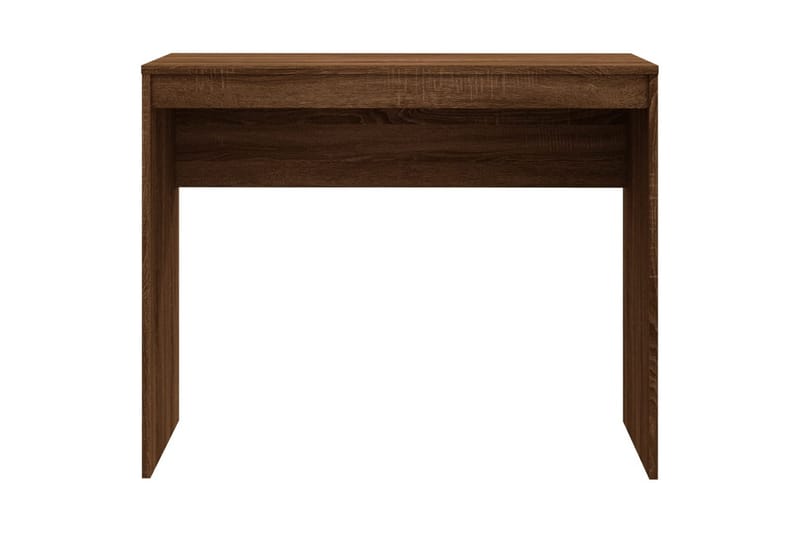 beBasic skrivebord 90x40x72 cm konstrueret træ brun egetræsfarve - Brun - Skrivebord