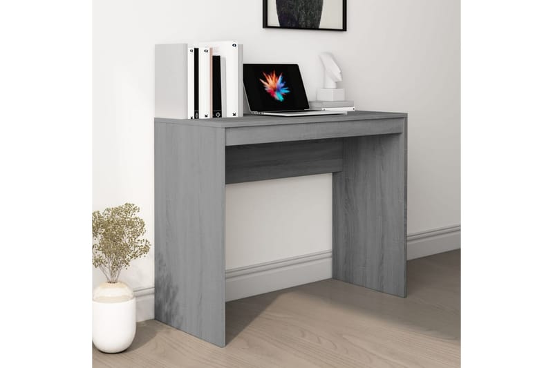 beBasic skrivebord 90x40x72 cm konstrueret træ grå sonoma-eg - GrÃ¥ - Skrivebord