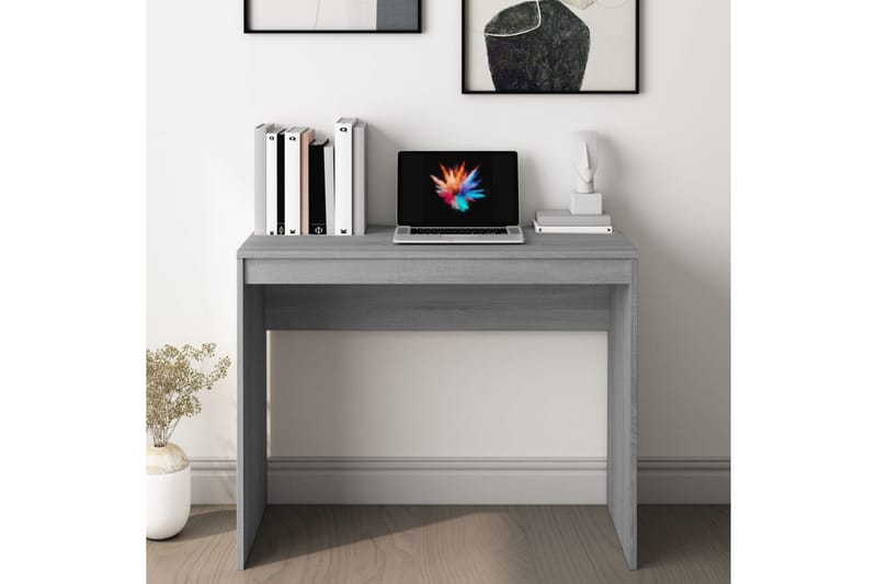 beBasic skrivebord 90x40x72 cm konstrueret træ grå sonoma-eg - GrÃ¥ - Møbler - Borde - Kontorbord - Skrivebord