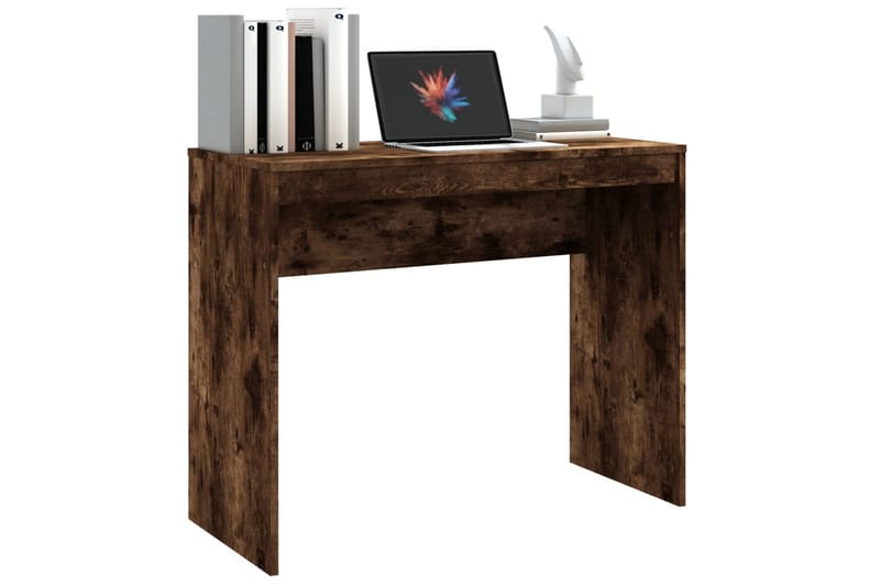 beBasic skrivebord 90x40x72 cm konstrueret træ røget egetræsfarve - Brun - Møbler - Borde - Kontorbord - Skrivebord