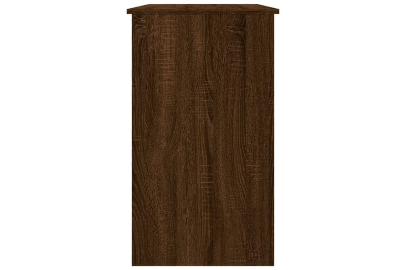 beBasic skrivebord 90x45x76 cm konstrueret træ brun egetræsfarve - Brun - Skrivebord