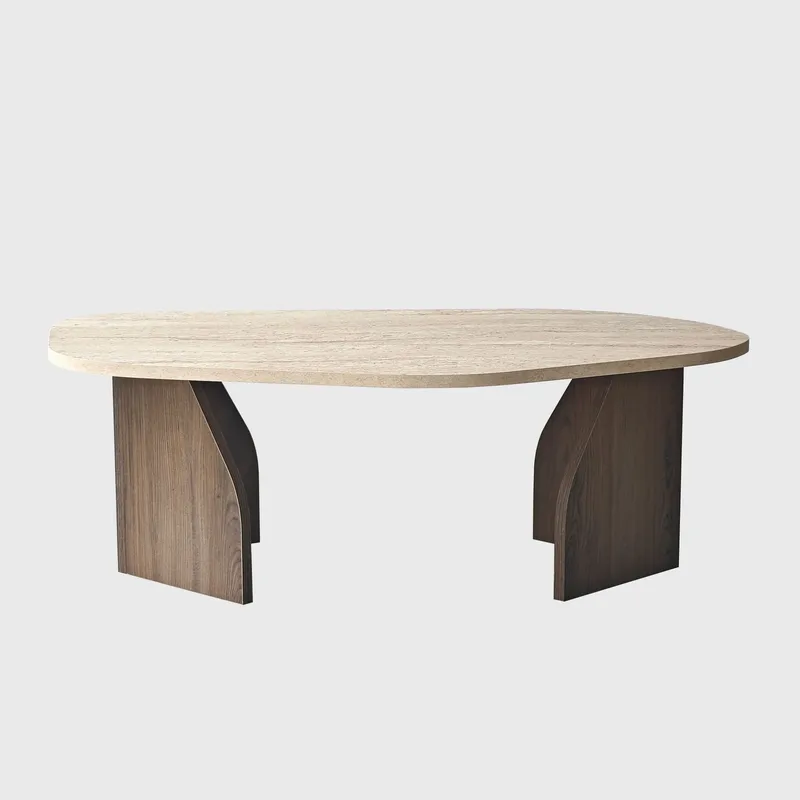 Berriaren Skrivebord 100x35x60 cm - Travertine Walnut - Møbler - Borde - Kontorbord - Skrivebord