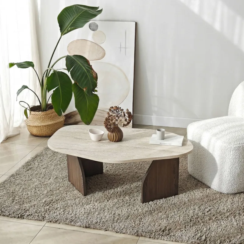 Berriaren Skrivebord 100x35x60 cm - Travertine Walnut - Møbler - Borde - Kontorbord - Skrivebord