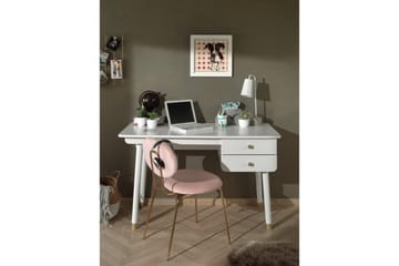 Billy Skrivebord med Skuffer 125x60 cm i Træ - Hvid - Møbler - Borde - Kontorbord - Skrivebord