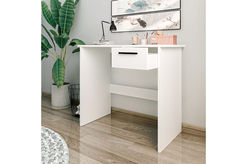 Bralis Skrivebord 45x90 cm - Hvid - Møbler - Borde - Kontorbord - Skrivebord