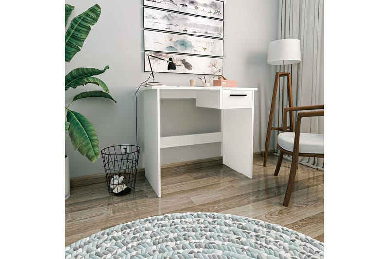 Bralis Skrivebord 45x90 cm - Hvid - Møbler - Borde - Kontorbord - Skrivebord
