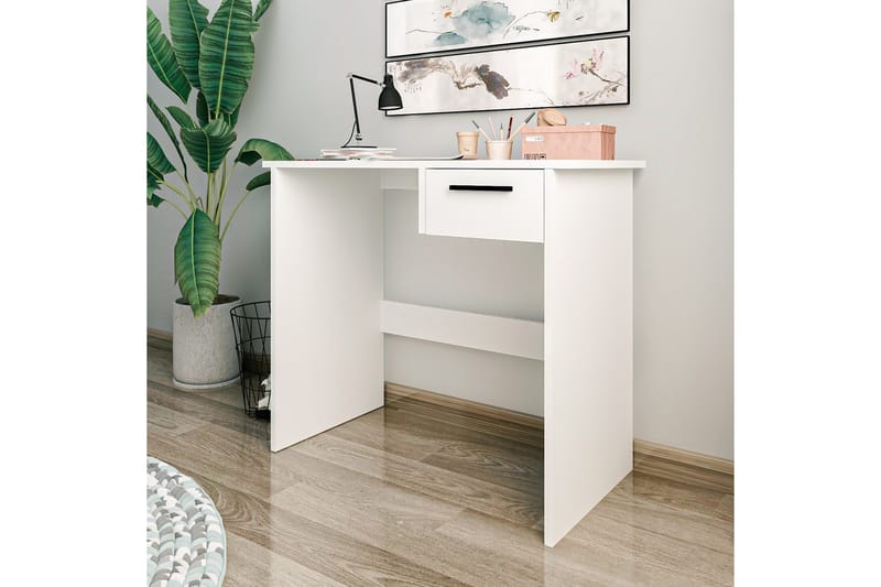 Bralis Skrivebord 45x90 cm - Hvid - Møbler - Borde - Kontorbord - Skrivebord