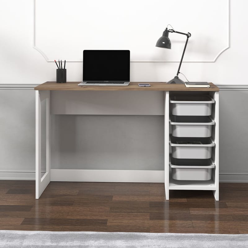 Branik Skrivebord 120x73x45 cm - Antik valnød - Møbler - Borde - Kontorbord - Skrivebord