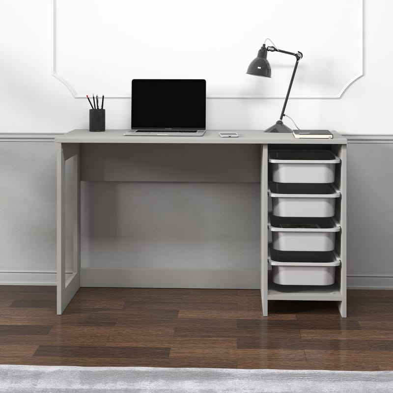 Branik Skrivebord 120x73x45 cm - Grå - Møbler - Borde - Kontorbord - Skrivebord