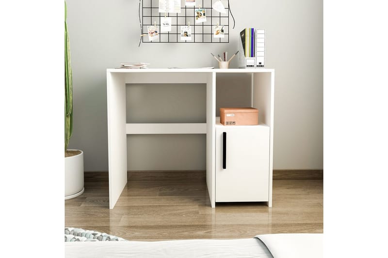 Brenn Skrivebord 45x90 cm - Hvid - Møbler - Borde - Kontorbord - Skrivebord