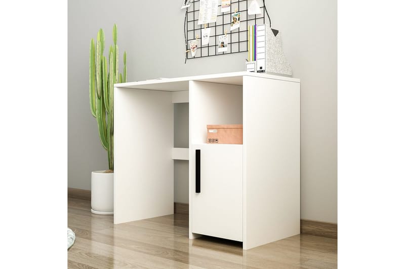 Brenn Skrivebord 45x90 cm - Hvid - Møbler - Borde - Kontorbord - Skrivebord
